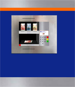 Weergave van de vendingmachine als oplossing voor een Pinautomaat